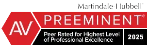 Martindale-Hubbell AV Preeminent | Peer Rated for Highest Level of Professional Excellence | 2025